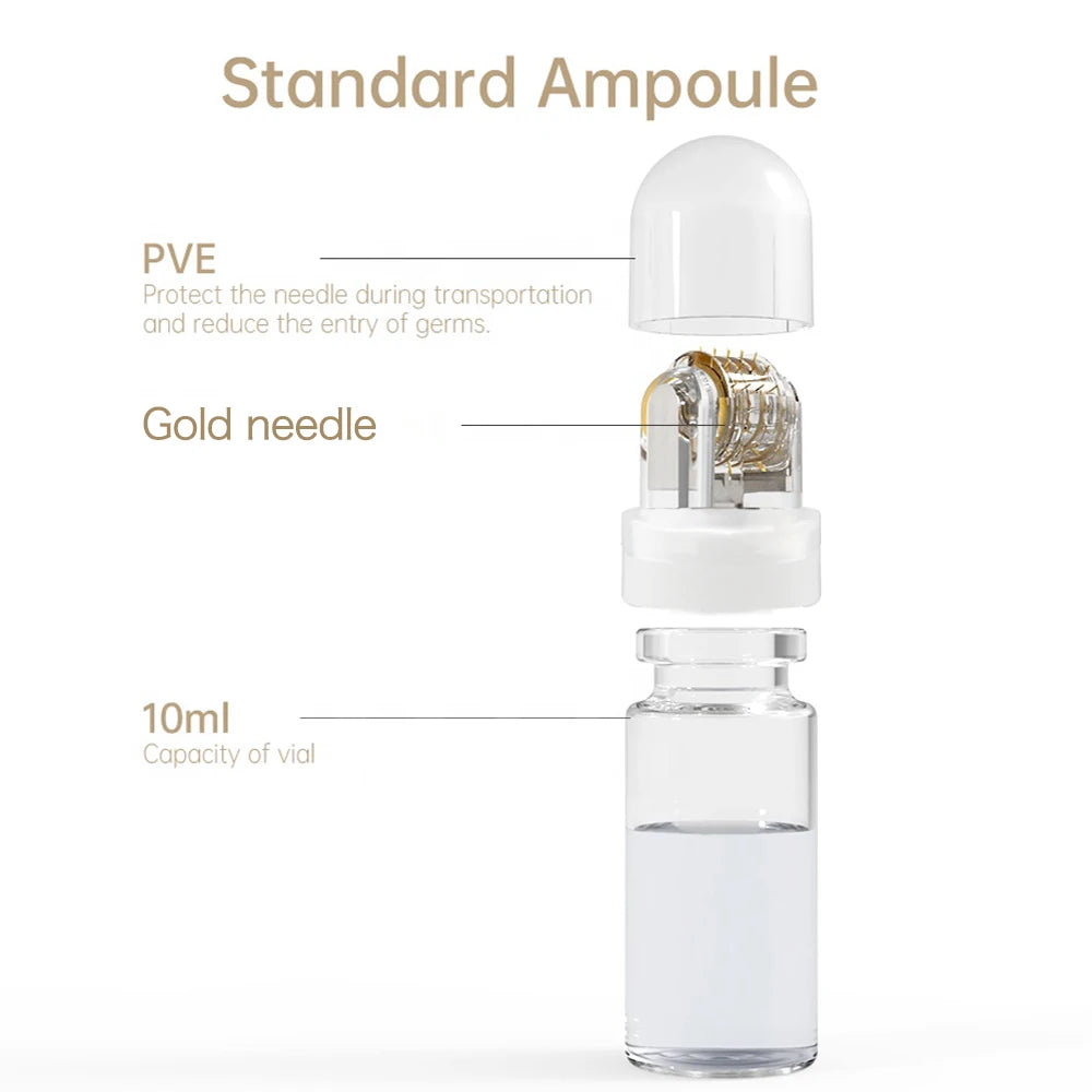 Revitalize Your Skin with the 64Pin Hydra Derma Roller Microneedling Tool and 10Ml Serum - Perfect for At-Home Beauty Treatments!